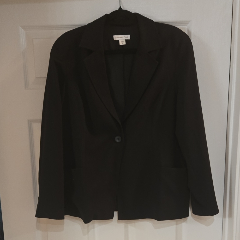 Coldwater Creek Elegant Black Blazer